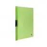 Carpeta liderpapel dossier pinza lateral polipropileno din a4 verde translucido 60 hojas pinza deslizante