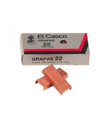 Grapas el casco nº22 caja de 1000 unidades