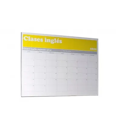 Identificador mural archivo 2000 portanombre con adhesivo trasero en poliestireno transparente din a4