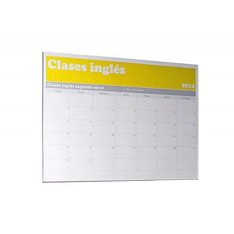 Identificador mural archivo 2000 portanombre con adhesivo trasero en poliestireno transparente din a4