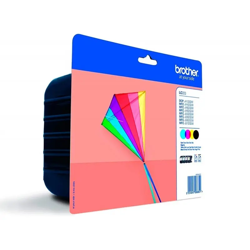Ink-jet brother lc-223valbp dcpj4120dw / mfcj4420dw / 4620dw / 5320dw pack de 4 colores 550 paginas