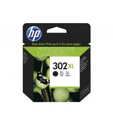 Ink-jet hp 302xl deskjet 1110 / 2130 / 3630 officejet 3830 / 4650 envy 4520 negro 480 pag