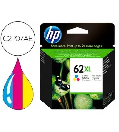 Ink-jet hp 62xl envy 5640/7640 officejet 5740 tricolor 415 pag