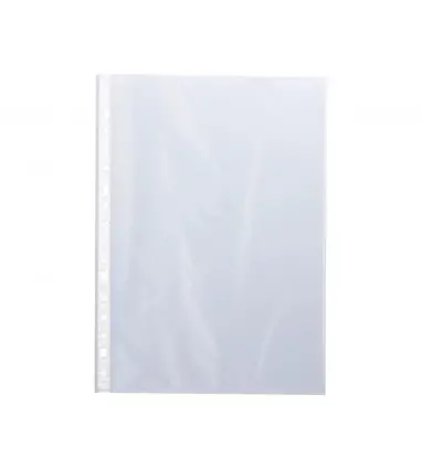 Funda multitaladro q-connect din a4 80 mc piel de naranja caja de 100 unidades