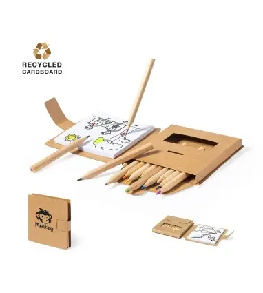 pack de 10 unidades de de SET LAUGLIN con lapices y hojas