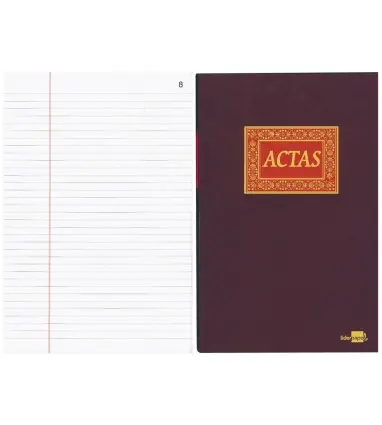 Libro liderpapel folio 100 hojas actas