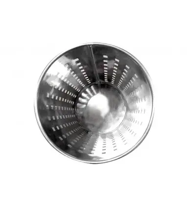 Papelera metalica q-connect perforada cromada 250x325 mm