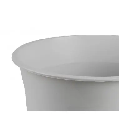 Papelera plastico q-connect gris opaco 13 litros 275x285 mm