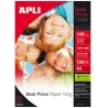 Papel fotografico apli glossy din a4 pack de 100 hojas 140 gr