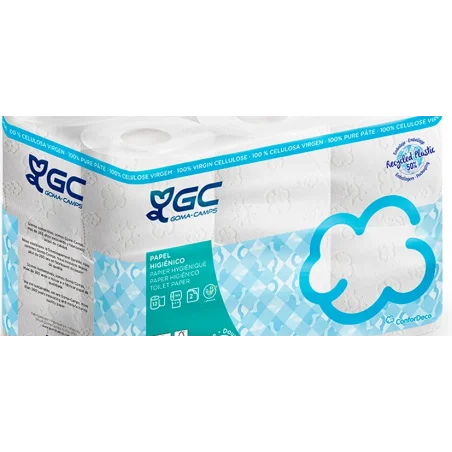 Papel higienico gc 2 capas paquete de 12 rollos