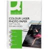 Papel q-connect foto glossy din a4 para fotocopiadoras e impresoras laser paquete de 100 hojas de 218 gr