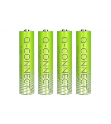 Pila q-connect alcalina aaa blister con 4 unidades