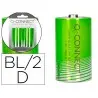 Pila q-connect alcalina d blister de 2 unidades