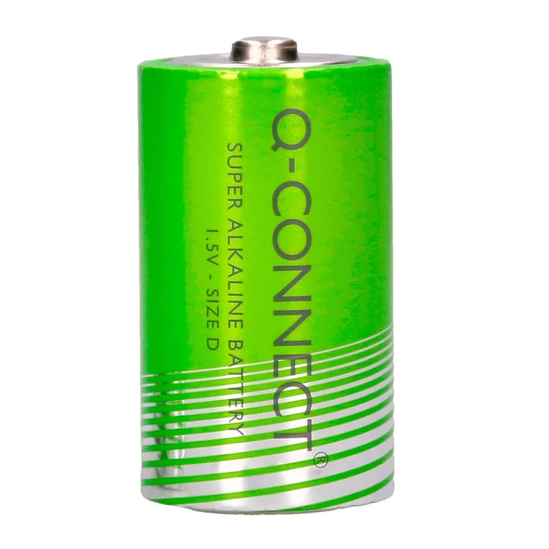 Pila q-connect alcalina d blister de 2 unidades