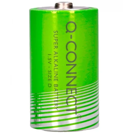 Pila q-connect alcalina d blister de 2 unidades
