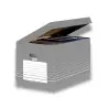 Cajon elba carton color gris para 5 cajas archivo definitivo 345x450x280mm