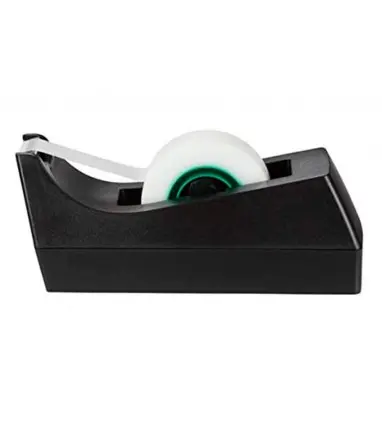 Portarrollo sobremesa scotch c38 color negro incluye 3 cintas scotch magic 33 mt x 19 mm