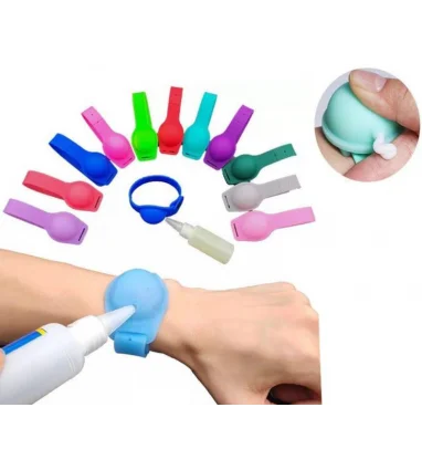 PULSERA AUTODISPENSADOR GEL MANOS+BOTELLA VACIA