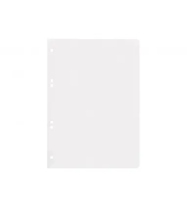 Recambio liderpapel cuarto 100 hojas 60g/m2 liso sin margen 6 taladros