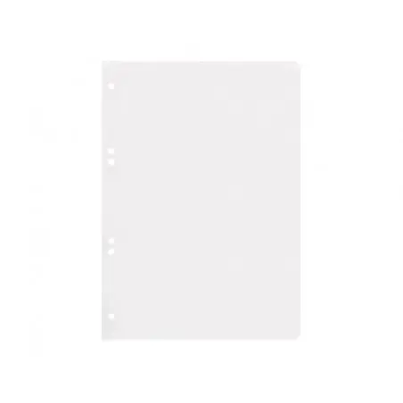 Recambio liderpapel cuarto 100 hojas 60g/m2 liso sin margen 6 taladros