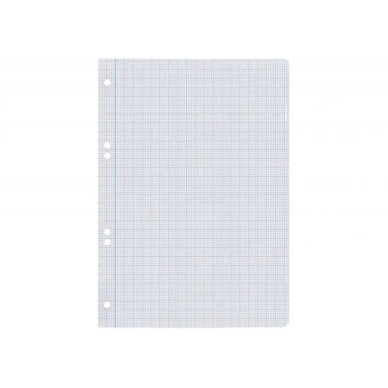 Recambio liderpapel cuarto 100 hojas 60g/m2 milimetrado sin margen 6 taladros