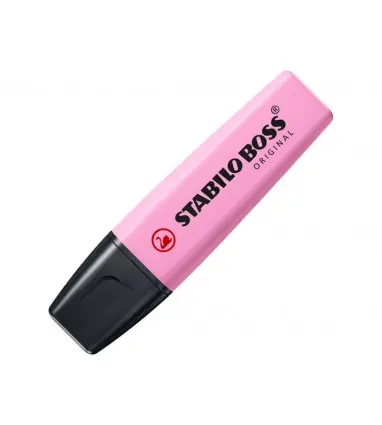 Rotulador stabilo boss fluorescente 70 pastel estuche de 4 unidades colores surtidos