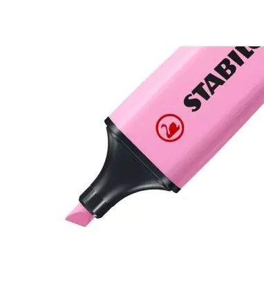 Rotulador stabilo boss fluorescente 70 pastel estuche de 4 unidades colores surtidos