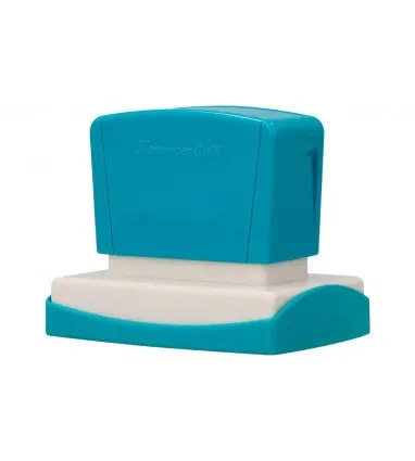 Sello x'stamper quix personalizable color azul medidas 36x61 mm q-16