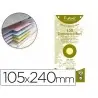 Separador exacompta cartulina de 180 gr juego de 100 separadores 105x240 mm con 2 taladros color amarillo