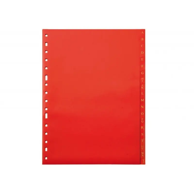 Separador liderpapel plastico alfabetico a-z cuarto