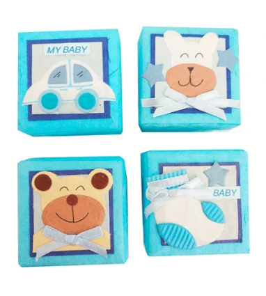 SET 24 CAJITAS BABY AZUL SURTIDAS