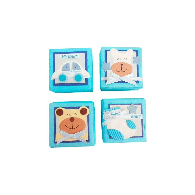 SET 24 CAJITAS BABY AZUL SURTIDAS