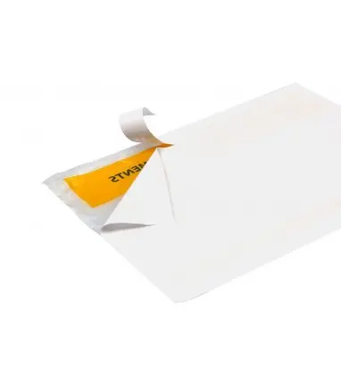 Sobre autoadhesivo q-connect portadocumentos multilingue 165x122 mm ventana transparente paquete de 100