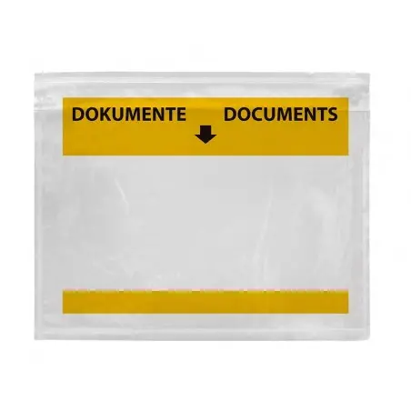 Sobre autoadhesivo q-connect portadocumentos multilingue 165x122 mm ventana transparente paquete de 100