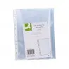 Funda multitaladro q-connect din a4 100 mc cristal bolsa de 100 unidades