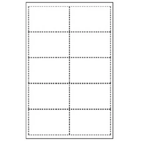 Tarjeta de visita apli microperforada 200 gr acabado mate 90x50,8 mm impresora ink-jet y laser