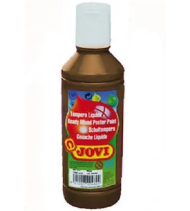 Tempera liquida jovi escolar 250 ml marron