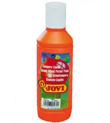 Tempera liquida jovi escolar 250 ml naranja