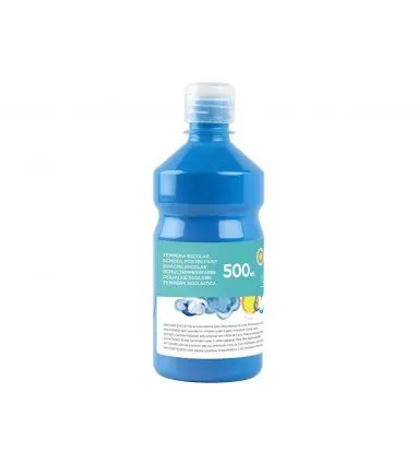 Tempera liquida liderpapel escolar 500 ml azul