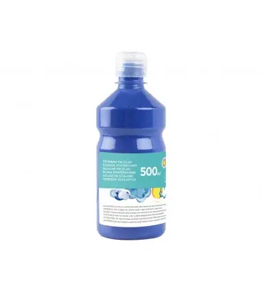 Tempera liquida liderpapel escolar 500 ml azul marino