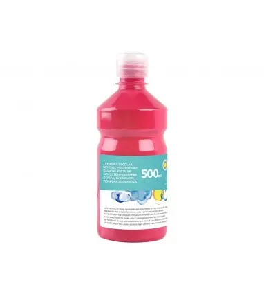 Tempera liquida liderpapel escolar 500 ml fucsia