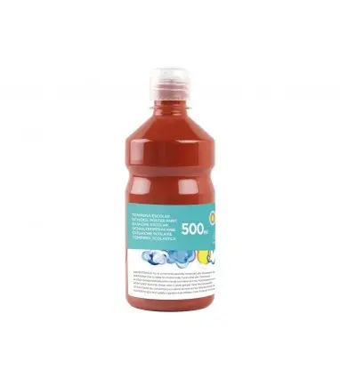 Tempera liquida liderpapel escolar 500 ml marron