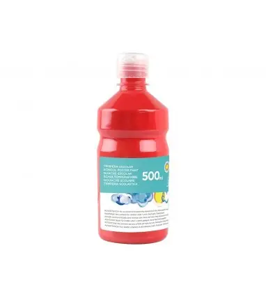 Tempera liquida liderpapel escolar 500 ml rojo