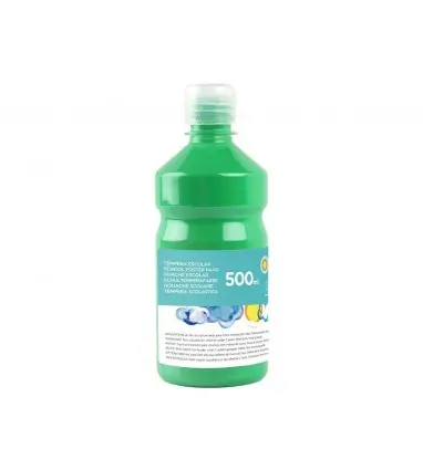 Tempera liquida liderpapel escolar 500 ml verde