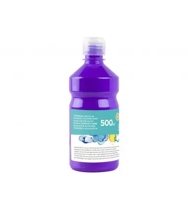 Tempera liquida liderpapel escolar 500 ml violeta