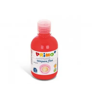Tempera liquida primo escolar 300 ml rojo fluorescente