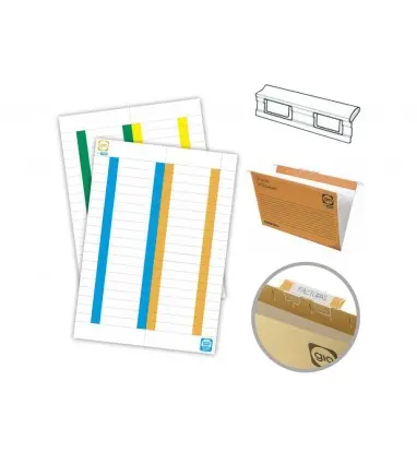 Tira de papel para visores pack de 250 etiquetas