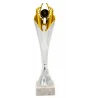 Trofeo Económico 4160 Color Plateado y Dorado para poner disco de medallas