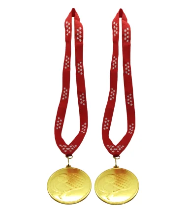 Medallas de Padel de 7 cm con Cinta para Medalla de la Comunidad de Madrid (2 unidades)