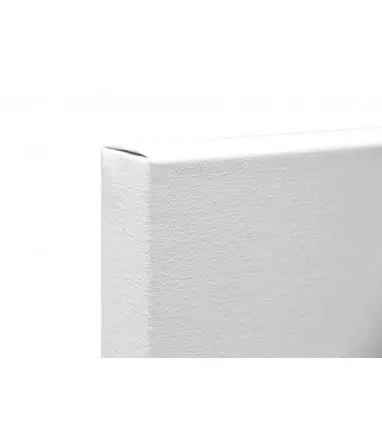 Bastidor lidercolor 4p lienzo grapado lateral algodon 100% marco pawlonia 1,8x3,8 cm bordes madera 33x22 cm